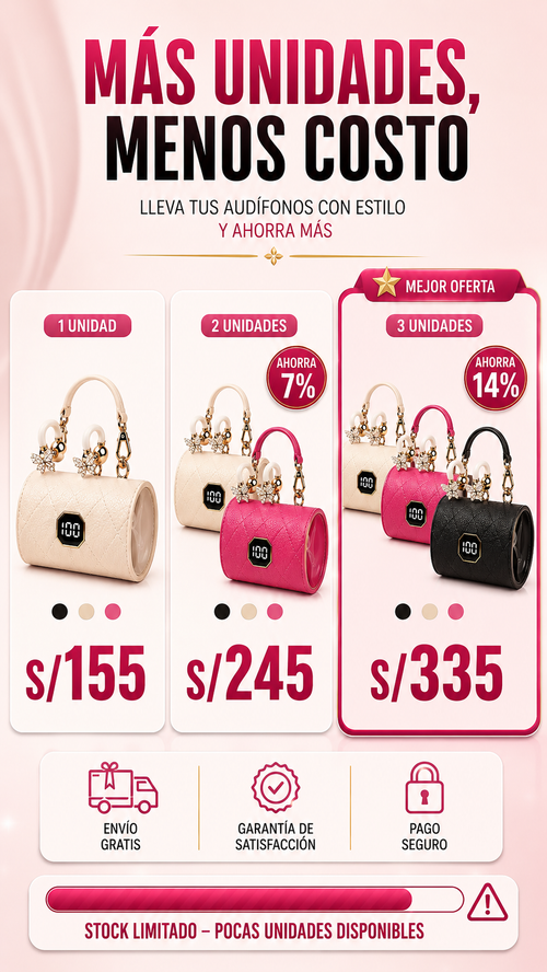 AUDIFONOS CON ESTUCHE DE CARTERA