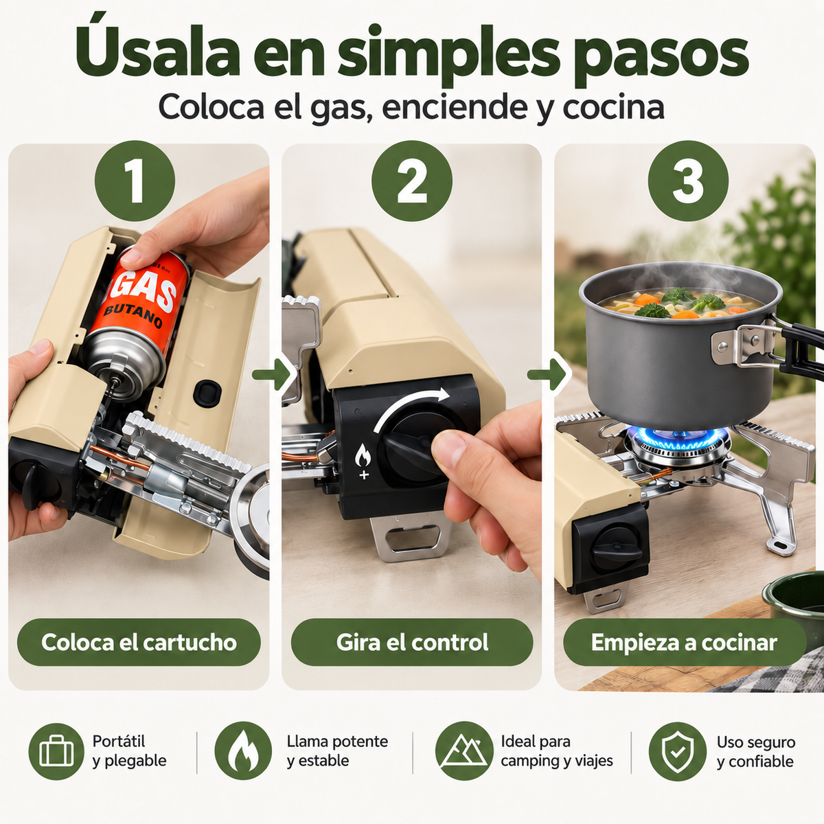 COCINA PORTATIL A GAS – Cocina Donde Quieras