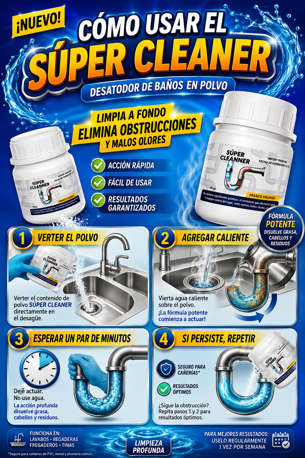 Pack de 2 Unidades de Super Cleanner