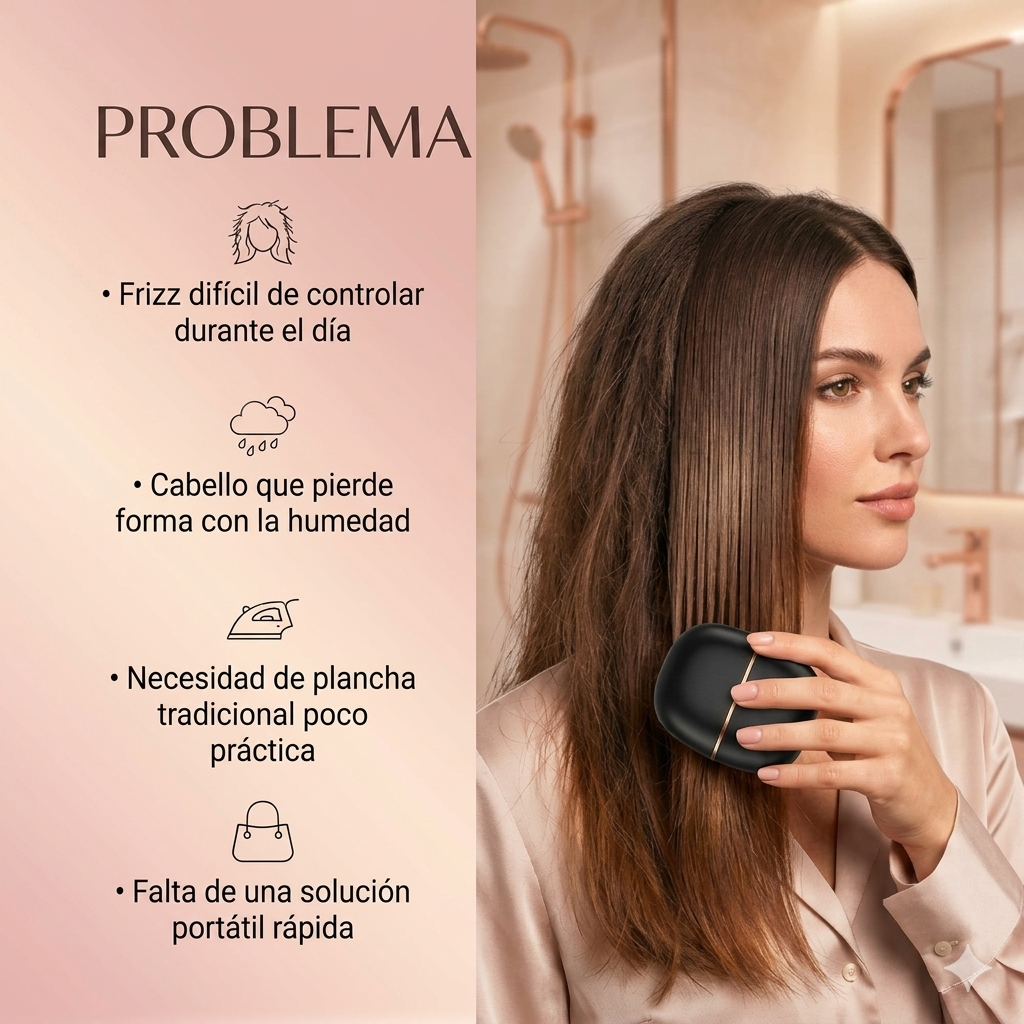 Peine Alisador Inalámbrico y Portátil