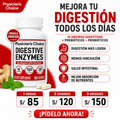 PHYSICIAN'S CHOICE ENZIMAS DIGESTIVAS para la hinchazón y la digestión - Fórmula de 16 enzimas de acción rápida con prebióticos orgánicos y probióticos para la salud intestinal y digestiva - Alivio de molestias a la hora de comer - 60 CT