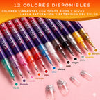 Marcadores para Decoración de Uñas (12 Colores de Pintura Acrílica)